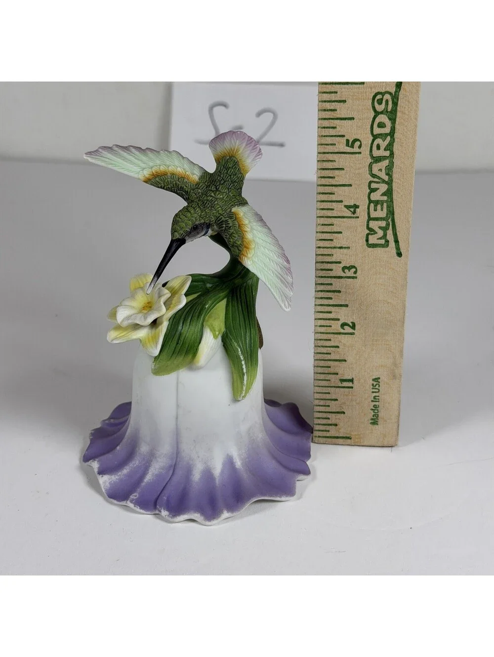 Vintage 2000 Avon Porcelain Hummingbird Bell Collectible Figurine S-2